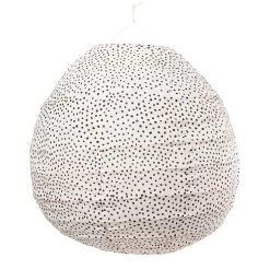 Fleck Lampshade, White/Black