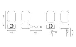 Plug Table Lamp, Black -Het tijdperk van Lamp. atelje lyktan plug table lamp 7