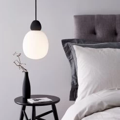 Belid Buddy Hanglamp, Zwart / Opaal -Het tijdperk van Lamp. belid buddy hanglamp 12