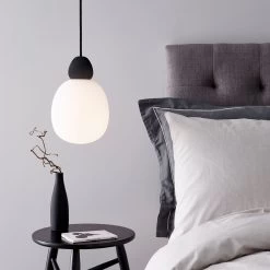 Belid Buddy Hanglamp, Zwart / Opaal -Het tijdperk van Lamp. belid buddy hanglamp 16