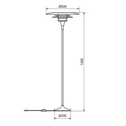 Belid Diablo Vloerlamp 500 Mm, Grijs -Het tijdperk van Lamp. belid diablo floor lamp 500 mm 11