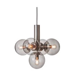 Avenue 43 Pendant, Nickel/Smoked