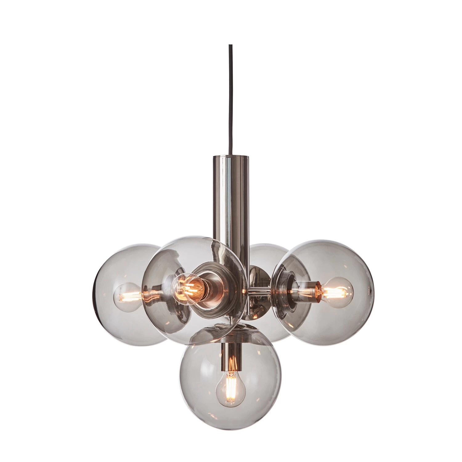 Avenue 43 Pendant, Nickel/Smoked 1 Avenue 43 Pendant, Nickel/Smoked