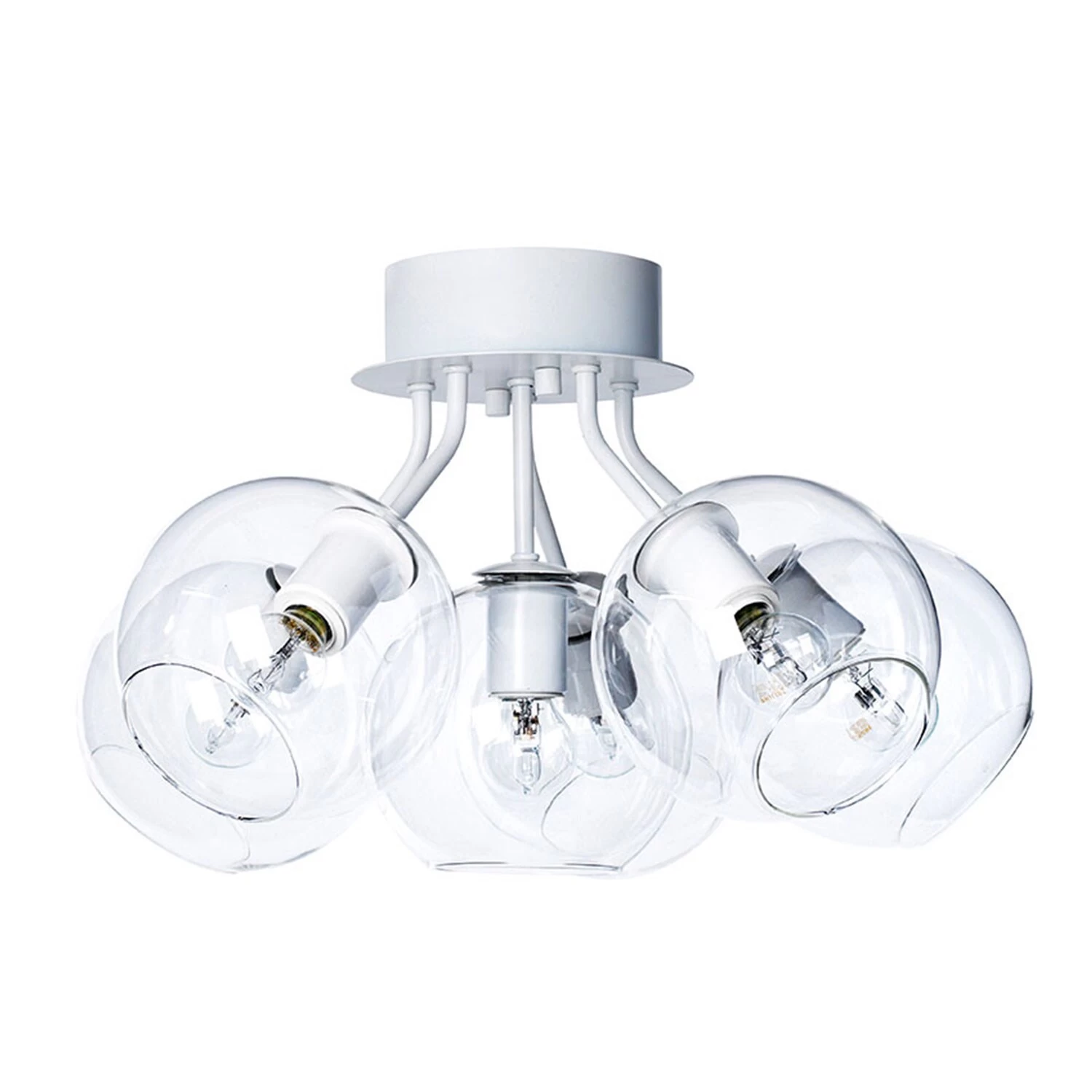 Tage 50 Ceiling, White/Clear 1 Tage 50 Ceiling, White/Clear