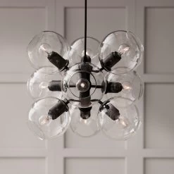 Tage 50 Hanglamp, Zwart/Doorzichtig -Het tijdperk van Lamp. co bankeryd tage 50 pendant 22