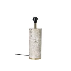 Cozy Living Ella Lamp Base Marble With Brass, Beige