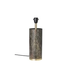 Cozy Living Ella Lamp Base Marble With Brass , Forest Green