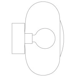 Horizon Wall / Ceiling Lamp 21 Cm, Clear W Gold -Het tijdperk van Lamp. ebb flow horizon wall ceiling lamp 21 cm 10