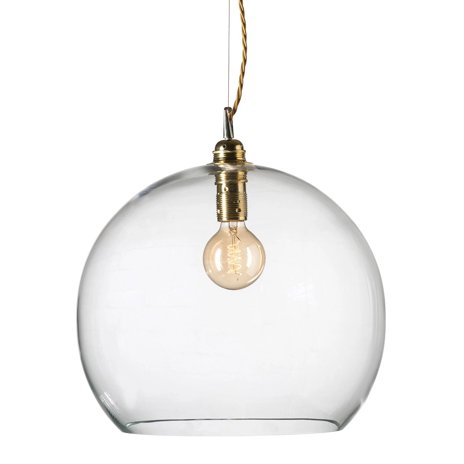 Rowan Pendant Ø39 Cm, Clear/Brass 1 Rowan Pendant Ø39 Cm, Clear/Brass