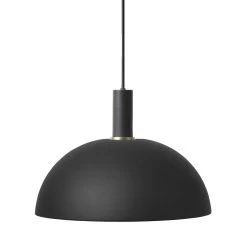 Ferm LIVING Dome Pendant Light Low, Black/Black