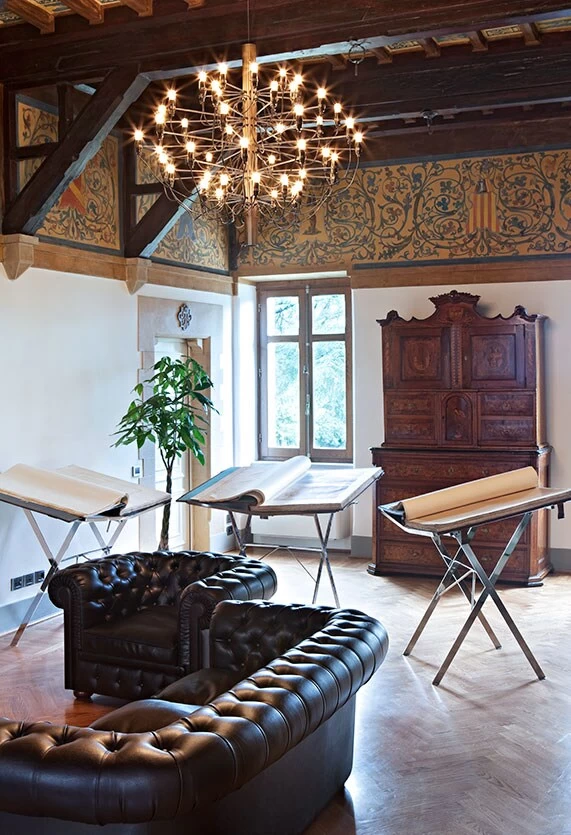 Flos 2097/30 Sarfatti Kroonluchter, Messing 2 Flos 2097/30 Sarfatti Kroonluchter, Messing - Afbeelding 2