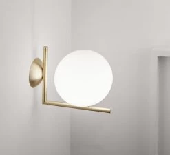 Flos IC Lights Plafond/Wand 2, Messing -Het tijdperk van Lamp. flos ic lights ceiling wall 2 15