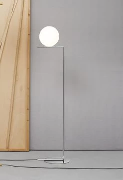 Flos IC Lights F1 Vloerlamp, Chroom -Het tijdperk van Lamp. flos ic lights floor 1 16