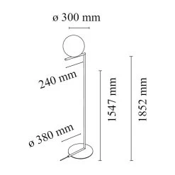 Flos IC Lights Vloer 2, Zwart -Het tijdperk van Lamp. flos ic lights floor 2 18 2