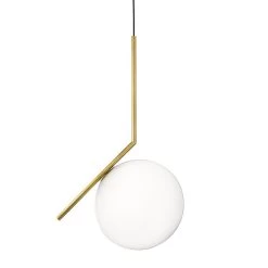 Flos IC Lights Suspensie 2, Geborsteld Messing