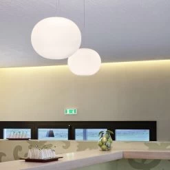 Flos Mini Glo-Ball S Pendant, White -Het tijdperk van Lamp. flos mini glo ball s pendant white 4