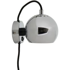 Ball Magnet Wandlamp, Glossy Chroom