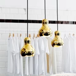 Fritz Hansen Calabash Pendant P1, 3 M Cord, Gold -Het tijdperk van Lamp. fritz hansen calabash pendant p1 3 m cord 11