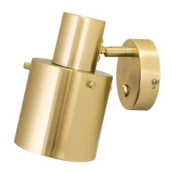 Globen Lighting Clark 1 Wall Light, Brushed Brass