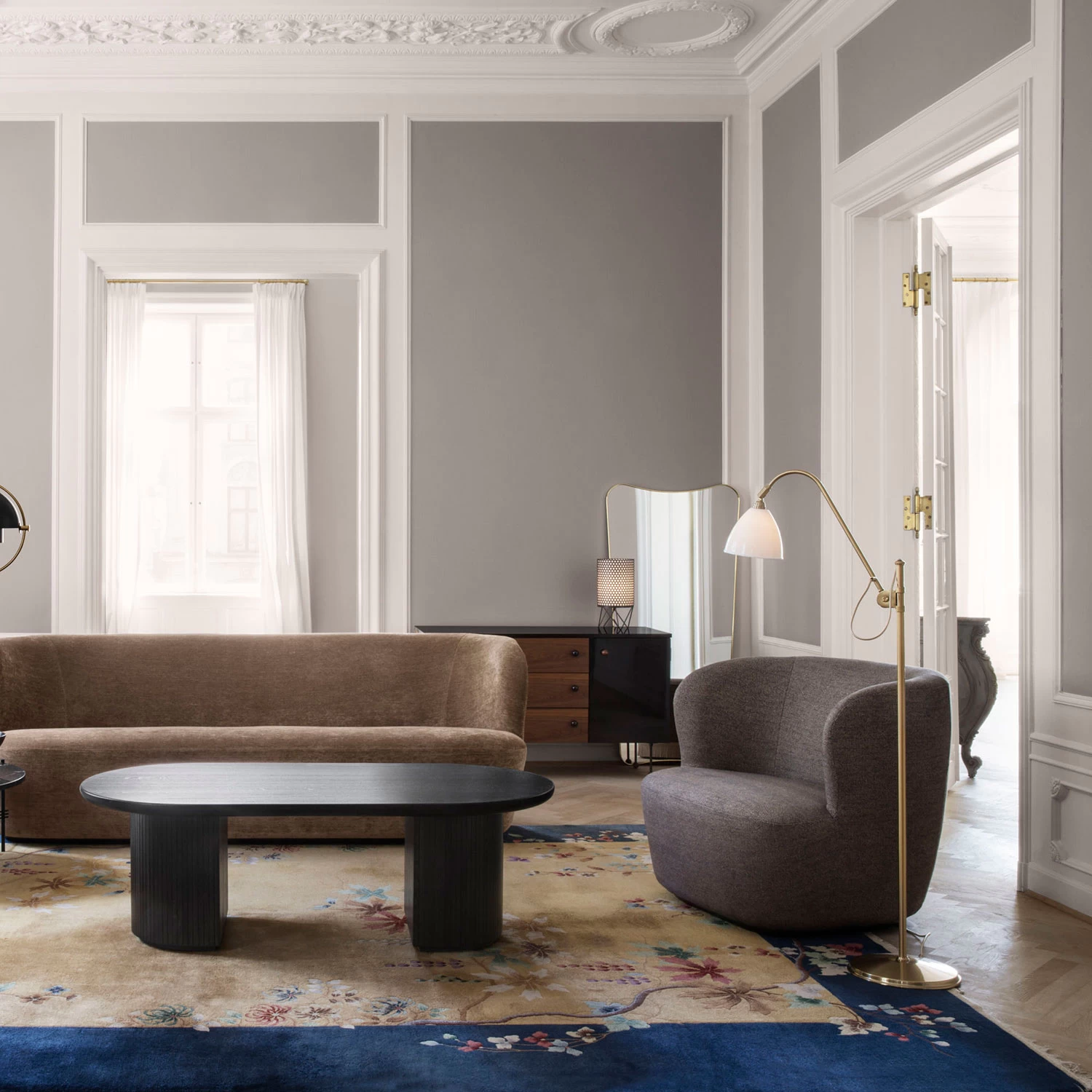 Gubi Bestlite BL3S Floor Lamp, Chrome/Chrome 3 Gubi Bestlite BL3S Floor Lamp, Chrome/Chrome - Afbeelding 3