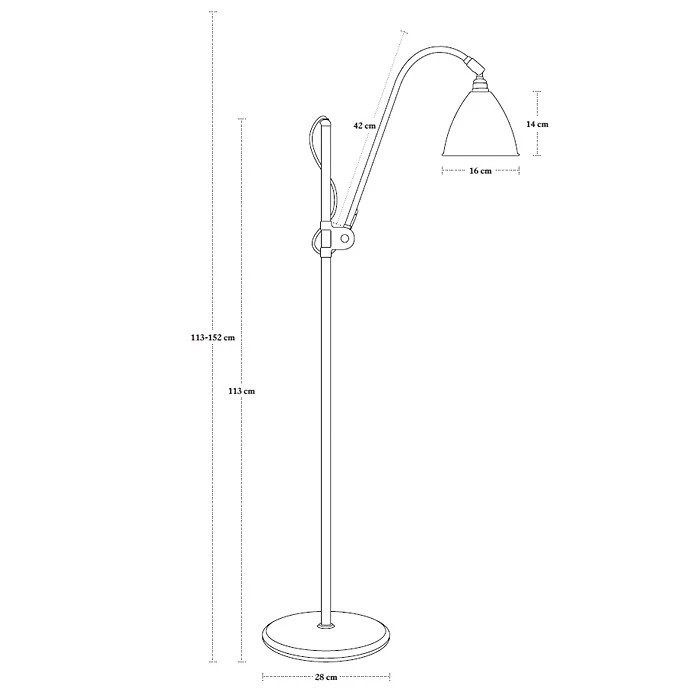 Gubi Bestlite BL3S Floor Lamp, Chrome/Chrome 5 Gubi Bestlite BL3S Floor Lamp, Chrome/Chrome - Afbeelding 5