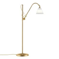 Gubi Bestlite BL3S Floor Lamp, Brass/Bone China