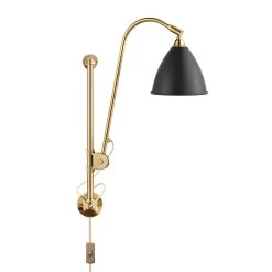Gubi Bestlite BL5 Wall Lamp, Brass/ Black