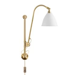 Gubi Bestlite BL5 Wall Lamp, Brass/ White