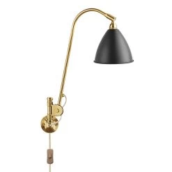 Het tijdperk van Lamp. 53 Gubi Bestlite BL6 Wall Lamp, Brass/ Black
