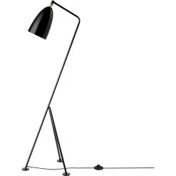 Gubi Gräshoppa Vloerlamp, Glossy Black