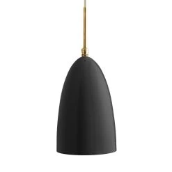 Het tijdperk van Lamp. 30 Gubi Gräshoppa Hanglamp, Jet-Black