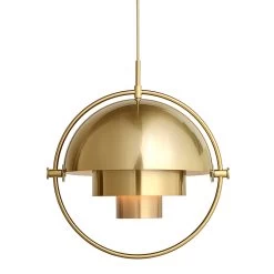 Gubi Multi-Lite Hanglamp 36 Cm, Messing / Glanzend Messing