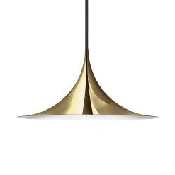 Het tijdperk van Lamp. 34 Gubi Semi Hanglamp Ø 30 Cm, Messing