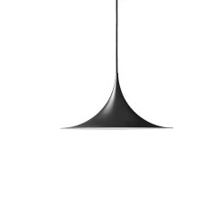Het tijdperk van Lamp. 28 Gubi Semi Hanglamp Ø 47 Cm, Mat Zwart