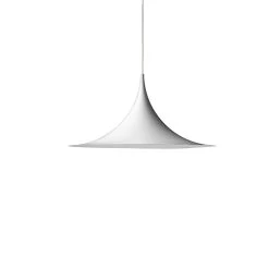 Het tijdperk van Lamp. 28 Gubi Semi Hanglamp Ø 47 Cm, Mat Wit
