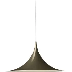 Het tijdperk van Lamp. 30 Gubi Semi Hanglamp Ø 47 Cm, Glossy Dark Cocoa