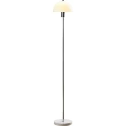 Herstal Vienda Vloerlamp, Chroom / Opaal