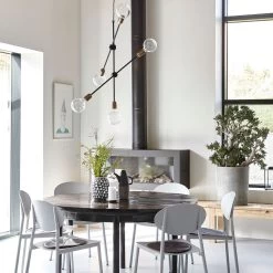 House Doctor Molecular Hanglamp 78 Cm, Messing/Zwart -Het tijdperk van Lamp. house doctor molecular hanglamp 78 cm messing zwart 6