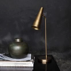 House Doctor Precise Table Lamp, Brass Finish -Het tijdperk van Lamp. house doctor precise table lamp brass finish 4