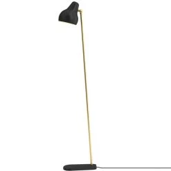 Louis Poulsen VL38 Floor Lamp, Black/Brass