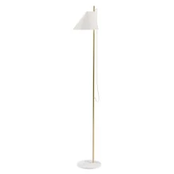 Louis Poulsen Yuh Floor Lamp, Brass/White