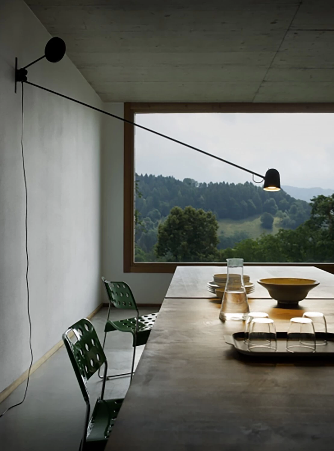 Luceplan Counterbalance LED 16W Wall Lamp, Black 2 Luceplan Counterbalance LED 16W Wall Lamp, Black - Afbeelding 2