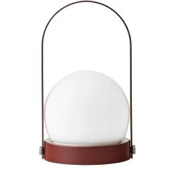 Menu Carrie Lamp Draagbaar IP44, Rood