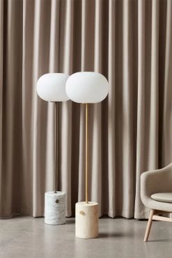 Menu JWDA Floor Lamp White Marble, Bronze Brass -Het tijdperk van Lamp. menu jwda floor lamp brass 17
