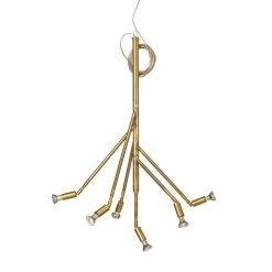 Kvist 6 Hanglamp, Ruw Messing