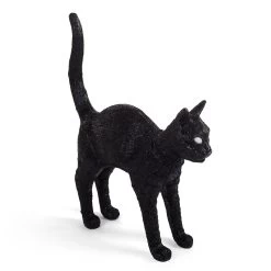 Seletti Jobby The Cat Lamp, Black