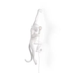 Seletti Monkey Lamp Hangend Linkse Versie, Wit