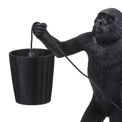 Seletti Monkey Lamp Lampshade, Black -Het tijdperk van Lamp. seletti monkey lamp lampshade black 4
