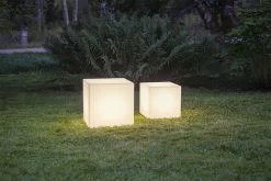 Star Trading Garden Light Cube 38 Cm, White -Het tijdperk van Lamp. star trading gardenlight cube 30 cm white 6