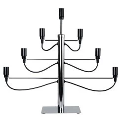 Star Trading Milano Candle Holder, Chrome